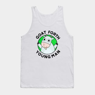 Goat Forth Young Man Cute Animal Pun Tank Top